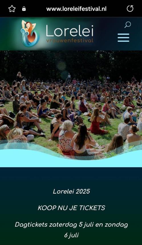 3 tickets Lorelei Festival, Tickets en Kaartjes, Evenementen en Festivals, Drie personen of meer