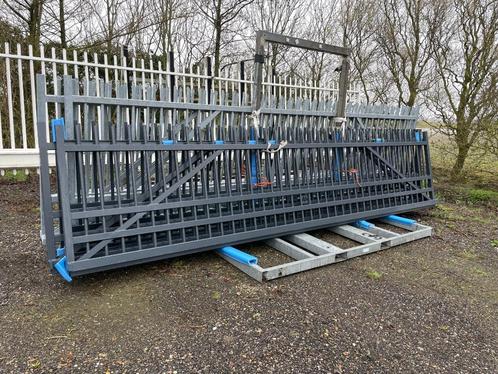 Schuifpoort  Nieuw 4 mtr vrije doorgang, Tuin en Terras, Tuinpoorten, Nieuw, Schuifpoort, Staal, 200 cm of meer, Ophalen of Verzenden