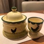 Zeller, kip en haan suikerpor en ei houder, Antiek en Kunst, Ophalen of Verzenden