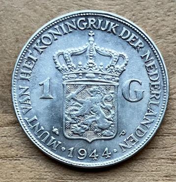 1 gulden 1944 Wilhelmina beschikbaar voor biedingen
