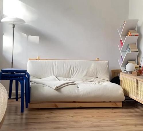 LA REDOUTE bed bank (kan inclusief futon), Huis en Inrichting, Banken | Sofa's en Chaises Longues, Gebruikt, Tweepersoons, 150 tot 200 cm