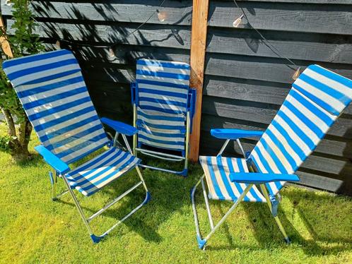 3x Standenstoel voor tuin of camping, Caravans en Kamperen, Kampeermeubelen, Gebruikt, Campingstoel, Ophalen