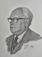 Portret van Prof. Dr. Eduard Hubert Hermans. Otto Dicke, Ophalen of Verzenden