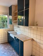Vintage Bruynzeel Keuken - Jaren 60 - Gedemonteerd, Huis en Inrichting, Keuken | Complete keukens, Ophalen, Gebruikt, Blauw, Enkelwandige keuken
