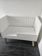 Tweedehands Kidsmill Sixties Babybed en peuterbed Wit / Natu, Ophalen, Gebruikt, 70 tot 85 cm, 140 tot 160 cm