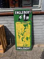 Vintage Englebert autobanden reclamebord, Antiek en Kunst, Antiek | Emaille, Ophalen
