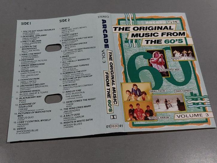 THE ORIGINAL MUSIC FROM THE 60'S VOLUME 3 (CASSETTEBANDJE), Cd's en Dvd's, Cassettebandjes, Zo goed als nieuw, Origineel, Verzamelalbums