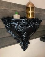 Bijzondere porseleinen grote wandconsole zwart Italië ., Ophalen