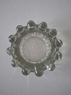 vintage asbak kaarsenhouder brutalisme Pukeberg ijsglas, Antiek en Kunst, Antiek | Glas en Kristal, Ophalen of Verzenden