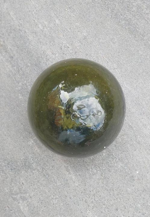 Handgeblazen Visdrijver - Groen - Vintage, Antiek en Kunst, Antiek | Glas en Kristal, Ophalen of Verzenden