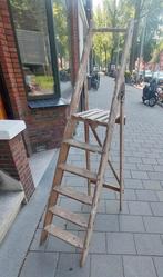 Vintage houten trap, Doe-het-zelf en Verbouw, Ladders en Trappen, Ophalen, Gebruikt, Minder dan 2 meter