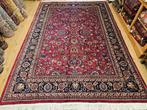 Vintage handgeknoopt perzisch tapijt mashad 360x242, Info@SlatsAntiek.nl, Perzisch, 200 cm of meer, Ophalen of Verzenden