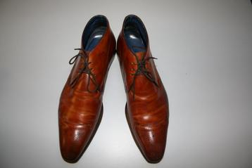 Stijlvolle cognac schoenen, mt. 43 beschikbaar voor biedingen