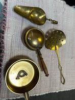 Antiek Koperwerk Keuken Set - 4 Stuks Diverse Items, Ophalen of Verzenden