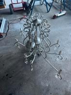 Elegante zilverkleurige kroonluchter, Ophalen, Gebruikt, Metaal