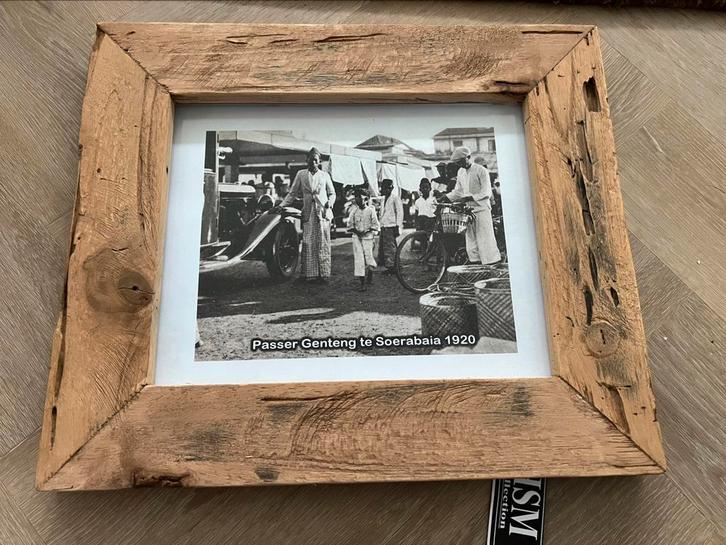 Prachtige fotolijst met standaard, Huis en Inrichting, Woonaccessoires | Lijsten, Minder dan 50 cm, Hout, Ophalen of Verzenden