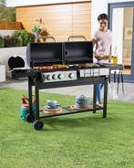 DUO BBQ Barbecue - Houtskool & Gas - Nieuw met lichte schade, Tuin en Terras, Houtskoolbarbecues, Ophalen, Nieuw, BBQ Master, Met accessoires