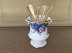 Royal Albert Moonlight Rose LEPELVAASJE MET LEPELS, Antiek en Kunst, Antiek | Servies los, Ophalen of Verzenden