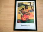 Ingelijste Poster Gauguin 2 vrouwen Tahiti 65 cm x 45 cm, Verzamelen, Met lijst, Ophalen of Verzenden, Zo goed als nieuw, Rechthoekig Staand