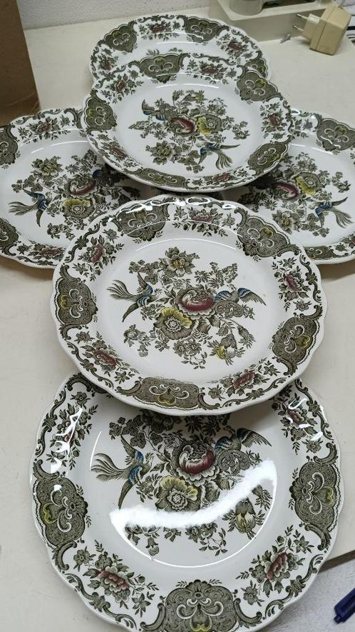 6 x Ridgway "Windsor" Borden – Eet als een Engelse Lord!, Antiek en Kunst, Antiek | Servies los, Ophalen of Verzenden