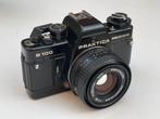 Praktica B100 met MC Pentacon Prakticar 50mm f1.8, Ophalen of Verzenden, Compact, Overige Merken