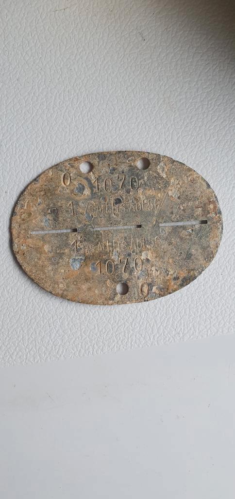 Erkennungsmarke, Verzamelen, Militaria | Tweede Wereldoorlog, Landmacht, Duitsland, Ophalen of Verzenden