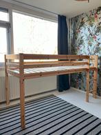 Hoogslaper blank hout | hoog bed trap, Gebruikt, Ophalen of Verzenden, Hoogslaper