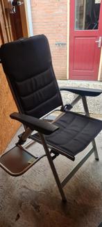 Campingstoel met tafeltje - Inklapbaar, Ophalen, Gebruikt, Aluminium, Inklapbaar