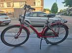 Gazelle Whale meisjesfiets, wielmaat 26", kleur rood-zilver, Fietsen en Brommers, Fietsen | Meisjes, Zo goed als nieuw, Handrem