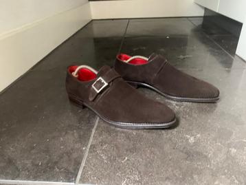 Greve suède monkstraps bruin 10/ 44 beschikbaar voor biedingen