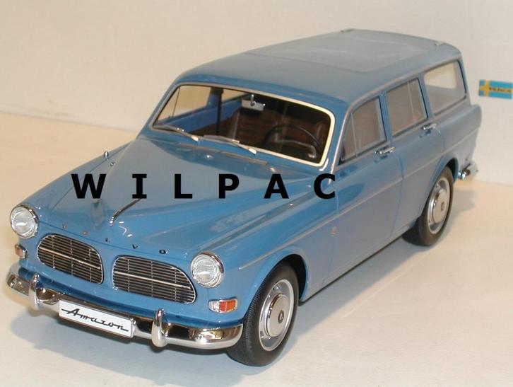 Volvo 1:18 . Amazon combi . P220 blauw 1965. Best of. Show ., Hobby en Vrije tijd, Modelauto's | 1:18, Nieuw, Auto, Overige merken