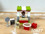 Duplo pizzakraam 10927 (compleet) 12, Kinderen en Baby's, Speelgoed | Duplo en Lego, Ophalen of Verzenden, Zo goed als nieuw, Complete set