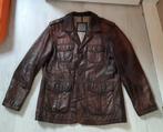 Leren jas heren 52, Kleding | Heren, Ophalen of Verzenden, Gedragen, Maat 52/54 (L), Bruin