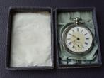 Antiek zilveren zakhorloge, origineel doosje, klokje zilver, Sieraden, Tassen en Uiterlijk, Horloges | Antiek, Ophalen of Verzenden