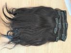 Donkerbruine clip in extensions 100% echt remy haar, Sieraden, Tassen en Uiterlijk, Uiterlijk | Haarverzorging, Ophalen of Verzenden