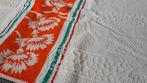 2 vintage handdoeken, Handdoek, Oranje, Ophalen of Verzenden, Zo goed als nieuw