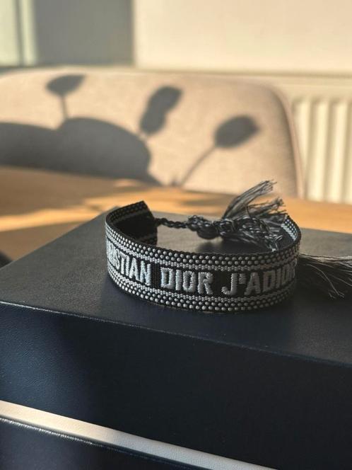 Dior armband geborduurd, Sieraden, Tassen en Uiterlijk, Armbanden, Zo goed als nieuw, Zwart, Ophalen of Verzenden