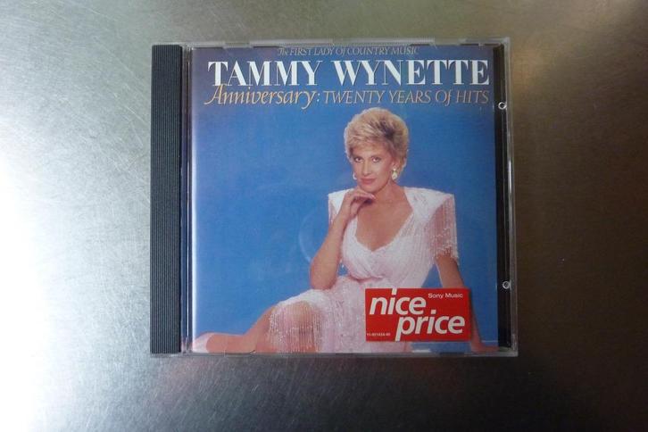 Tammy Wynette - Anniversary: Twenty Years Of Hits, Cd's en Dvd's, Cd's | Country en Western, Zo goed als nieuw, Ophalen of Verzenden