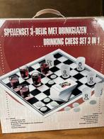 Drinking Chess Set 3 in 1 - Spellen Set, Hobby en Vrije tijd, Gezelschapsspellen | Bordspellen, Een of twee spelers, Ophalen of Verzenden