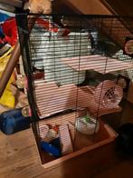 Mooie roze hamsterkooi 47x30x70 cm in goede staat., Dieren en Toebehoren, Zo goed als nieuw, Ophalen