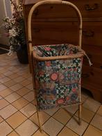 Vintage brei mandje rotan wol mandje, Antiek en Kunst, Ophalen of Verzenden