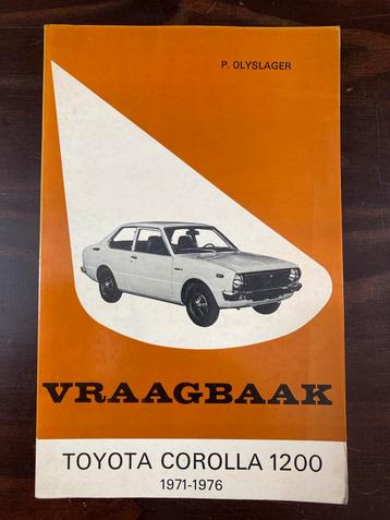 Toyota Corolla 1200 Vraagbaak 1971-1976 beschikbaar voor biedingen