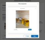 4x kleurrijke koppen met schotels EIT Ironstone England., Gebruikt, Ophalen of Verzenden, Overige stijlen, Kop(pen) en/of Schotel(s)