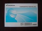 Honda VT1300 CX ABS 2009 motorcycle owner's manual VT 1300, Ophalen of Verzenden, Honda