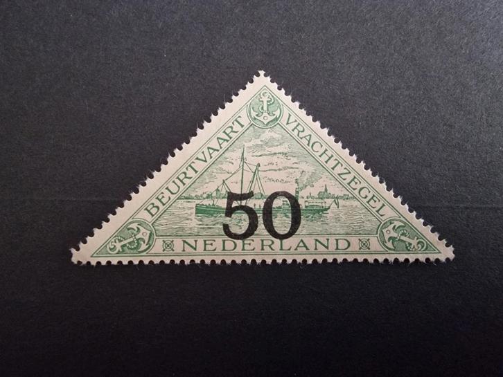 Nederlandse Driehoek zegel - Beurtvaart 50c, Postzegels en Munten, Postzegels | Nederland, Gestempeld, T/m 1940, Ophalen of Verzenden