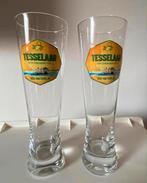 2x Bierglas van Tesselaar Texel. Hoogte 21,5 cm., Ophalen of Verzenden, Zo goed als nieuw, Glas of Glazen, Overige merken
