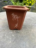 Cascade bonsaipot vierkant achthoekig ongeglazuurd, Vierkant, Zo goed als nieuw, Aardewerk, Tuin