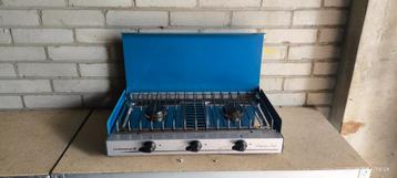 Campingaz Camping chef ( 2 pits + grill) + R 904 gasbus  beschikbaar voor biedingen