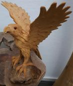 Beeld sculptuur adelaar vogel roofvogel houtsnijwerk erg oud, Ophalen of Verzenden