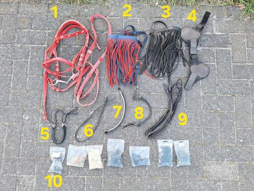 Strijklappen kogels - bokriempje  - vliegen frontriem enz., Dieren en Toebehoren, Paarden en Pony's | Overige Paardenspullen, Nieuw